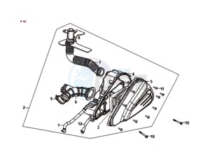 SYMPHONY ST 125 (L8) EU drawing AIR FILTER