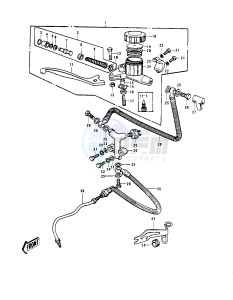 Z1 A [Z1-Z1A] 900 drawing FRONT MASTER CYLINDER