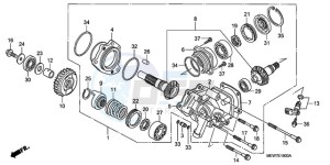 NT700VAA UK - (E / ABS MKH) drawing SIDE GEAR CASE