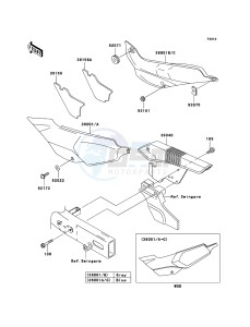 KLE500 KLE500B7F GB XX (EU ME A(FRICA) drawing Side Covers/Chain Cover