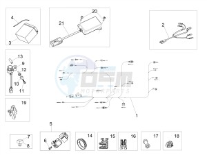 SHIVER 900 E4 ABS NAVI (EMEA) drawing Rear electrical system