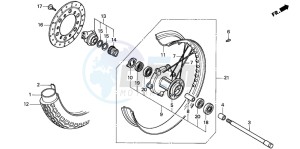 CMX250C REBEL drawing FRONT WHEEL