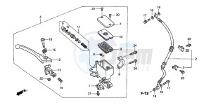 SES150 125 drawing FR. BRAKE MASTER CYLINDER