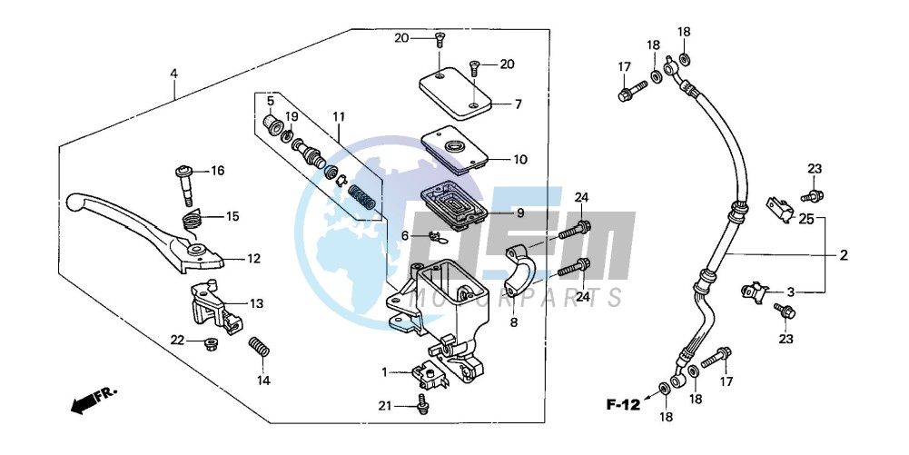 FR. BRAKE MASTER CYLINDER