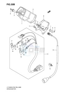 LT-F400 (P3-P28) drawing SPEEDOMETER (MODEL K6 K7)