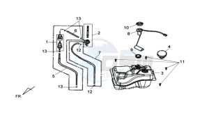 SYMPHONY ST 50 drawing FUEL TANK - FUEL CUT