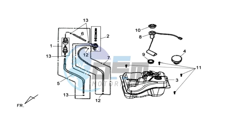 FUEL TANK - FUEL CUT