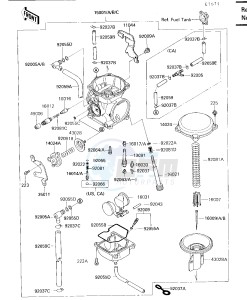 KL 650 A [KLR650] (A1-A5) [KLR650] drawing CARBURETOR