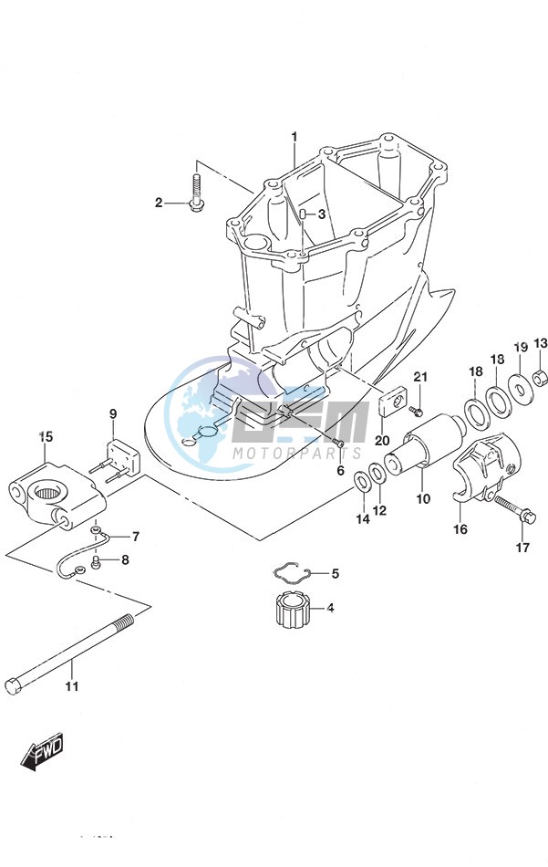 Drive Shaft Housing w/Transom (X)