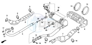 TRX680FA drawing EXHAUST MUFFLER