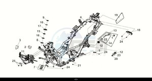 CRUISYM a 300 (LV30W2-EU) (M1) drawing FRAME BODY COMP