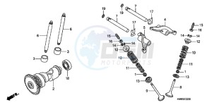 TRX250TMC drawing CAMSHAFT/ VALVE