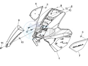 Runner 200 VXR 4t Race drawing Front shield