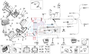 Dorsoduro 1200 (EMEA, APAC, NAFTA) (CND, EU, K, RU, USA, V) drawing Electrical system II