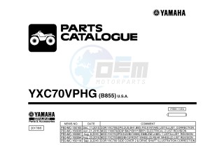 YXC700E YXC70VPHG VIKING VI EPS CAMO (B855) drawing .1-Front-Page