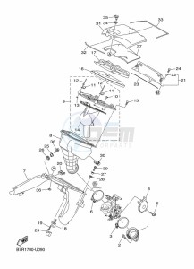 WR450F (B7R4) drawing INTAKE