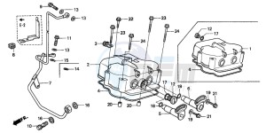 CH125 SPACY 125 drawing CYLINDER HEAD COVER