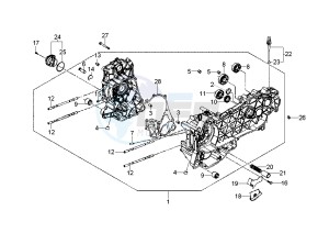 GTS 250 drawing Crankcase