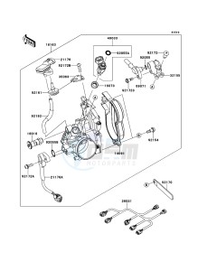 KX450F KX450E9F EU drawing Throttle