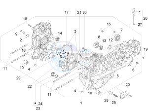 Liberty 150 4t 2v ie e3 (Vietnam) drawing Crankcase