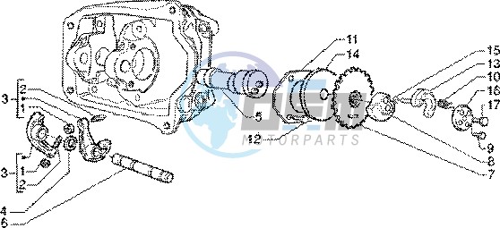 Rocker levers support