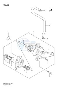 AN650 (E2) Burgman drawing WATER PUMP