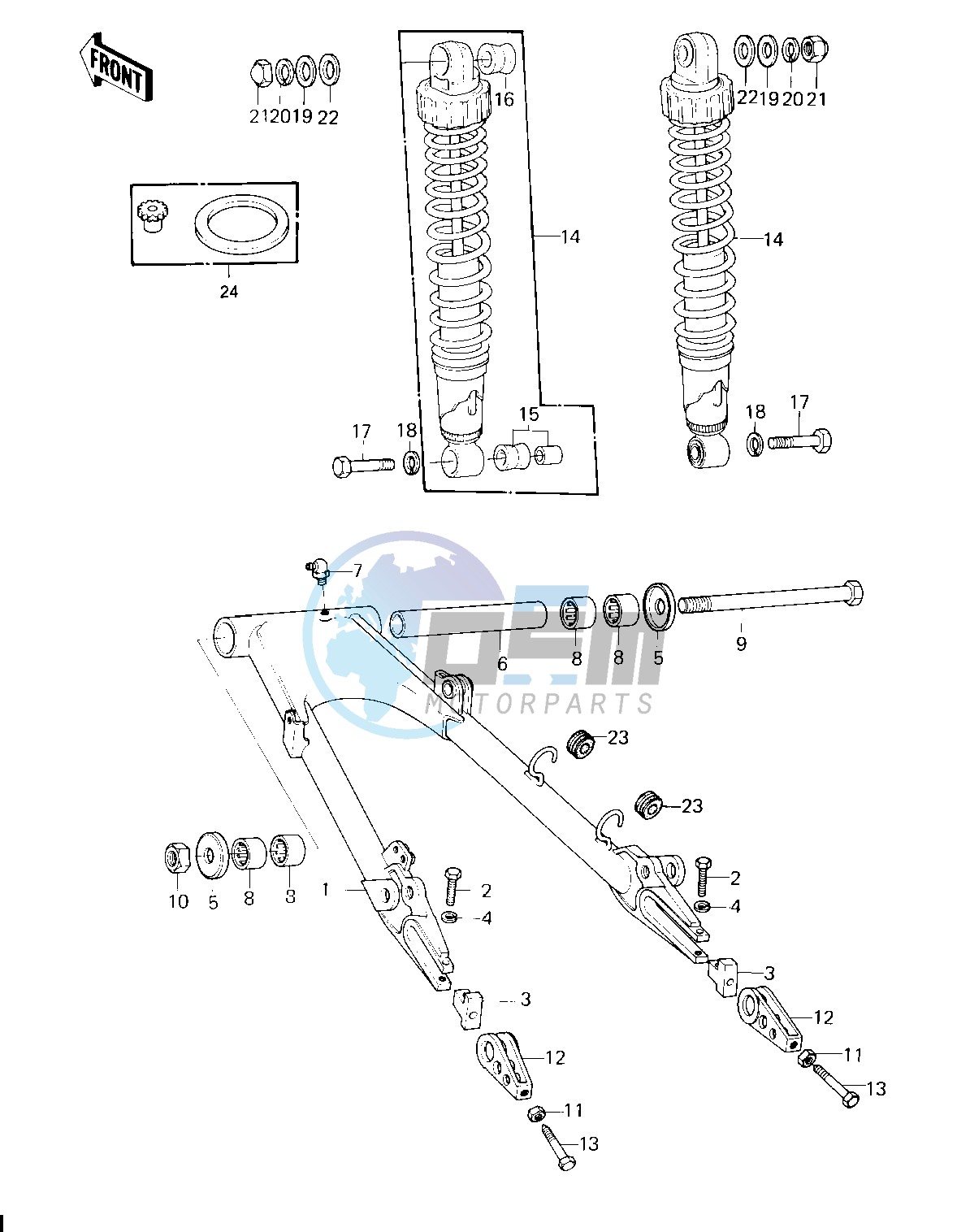 SWING ARM_SHOCK ABSORBERS -- 80 H1- -