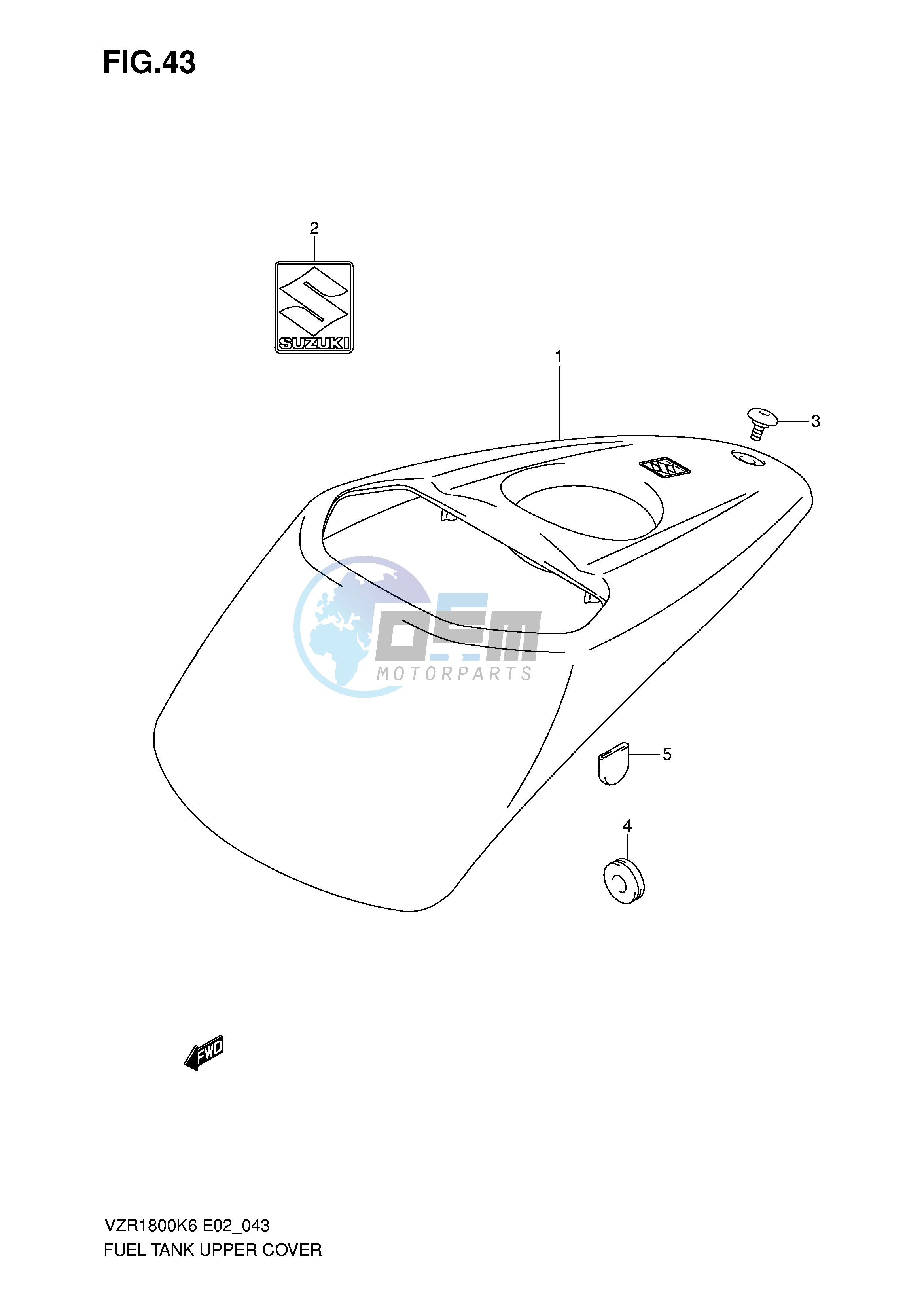 FUEL TANK UPPER COVER