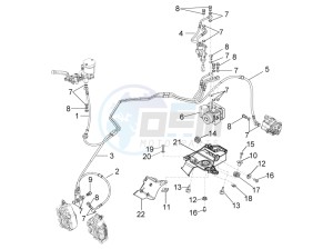 RSV4 1000 APRC R ABS (AU, CA, EU, J, RU, UK, USA) drawing ABS brake system