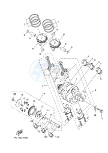 MT07A MT-07 ABS 700 (1XB6 1XB8) drawing CRANKSHAFT & PISTON