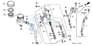 NT700VAA Europe Direct - (ED / ABS) drawing RR. BRAKE MASTER CYLINDER