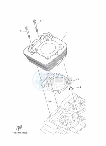 XT250 XT250M (B1UC) drawing CYLINDER