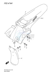 DR-Z125L EU drawing REAR FENDER