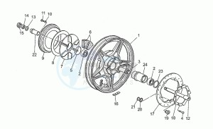 SP III 1000 drawing Rear wheel