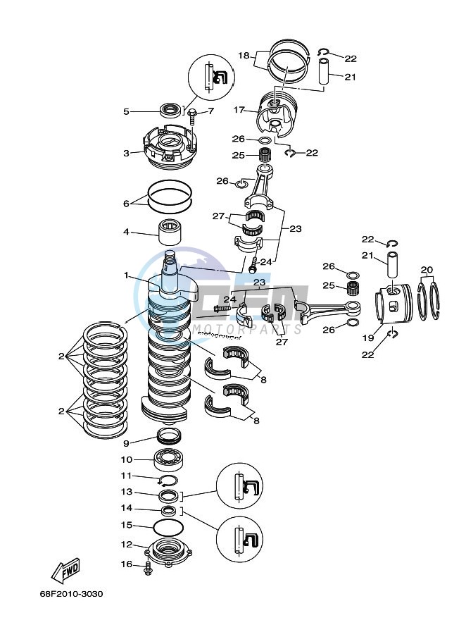 CRANKSHAFT--PISTON