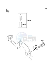 KX250 KX250-R1 EU drawing Brake Pedal