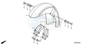 VT750C9 Ireland - (EK / MK) drawing FRONT FENDER