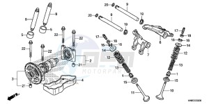 TRX680FAG Wave 110 - AFS110 UK - (E) drawing CAMSHAFT/ VALVE