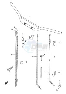 DR350 (E3) drawing HANDLEBAR