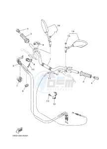 MT07A MT-07 ABS 700 (BU23) drawing STEERING HANDLE & CABLE