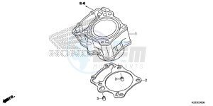 CRF250ME CRF250M UK - (E) drawing CYLINDER