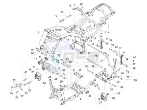 California 1400 Touring ABS 1380 drawing Frame