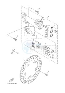 YP125RA (ABS) X-MAX 250 ABS (2DL3) drawing FRONT BRAKE CALIPER