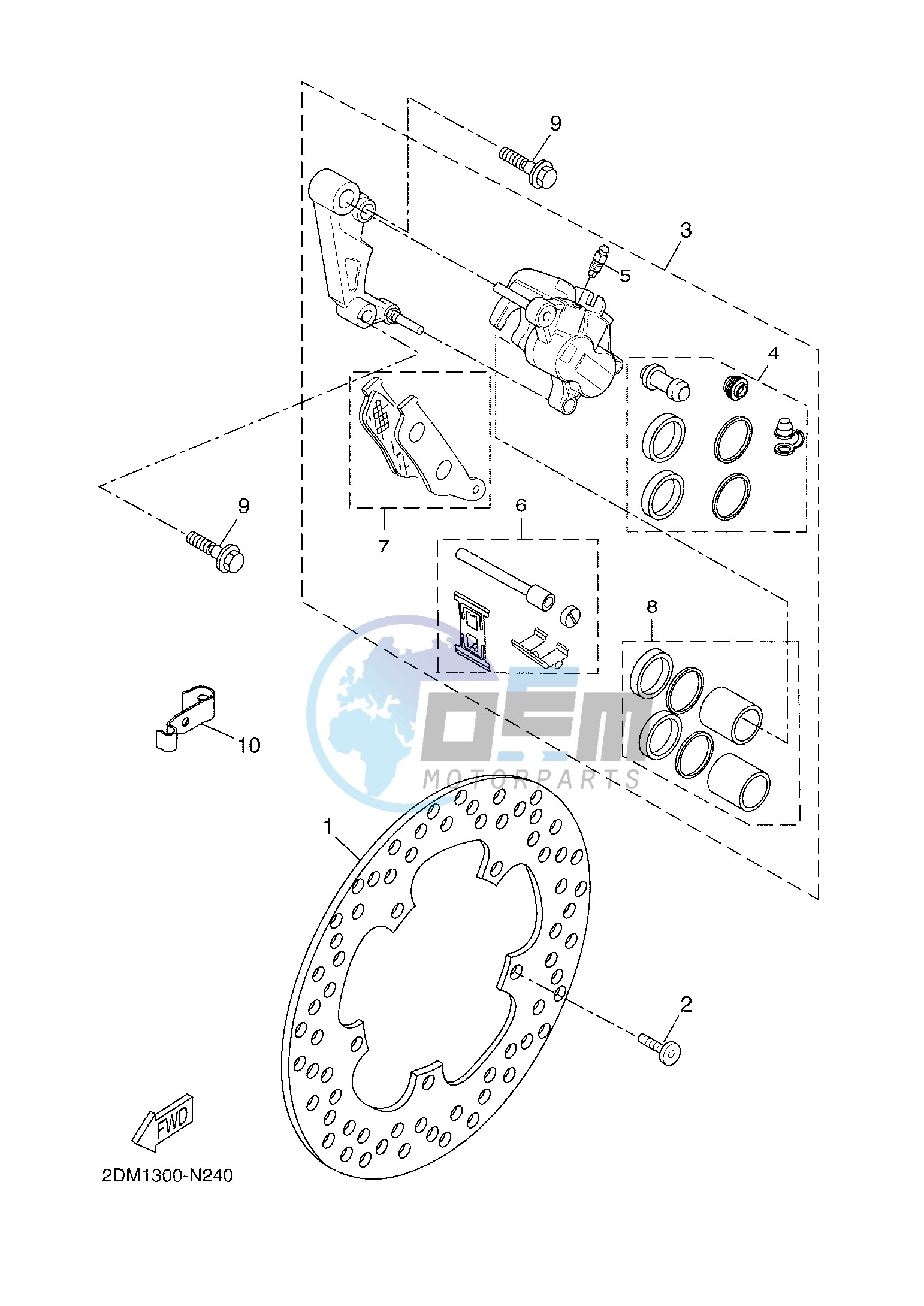 FRONT BRAKE CALIPER