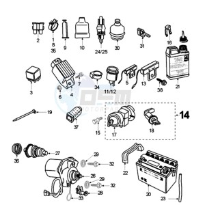 VIVA XRA BE drawing ELECTRIC PART