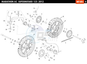 MARATHON-125-AC-SM-BLACK drawing WHEEL - BRAKES