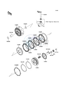 KLX125 KLX125CCS XX (EU ME A(FRICA) drawing Clutch