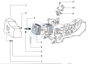 Skipper 125-150cc drawing Cilinder head cover