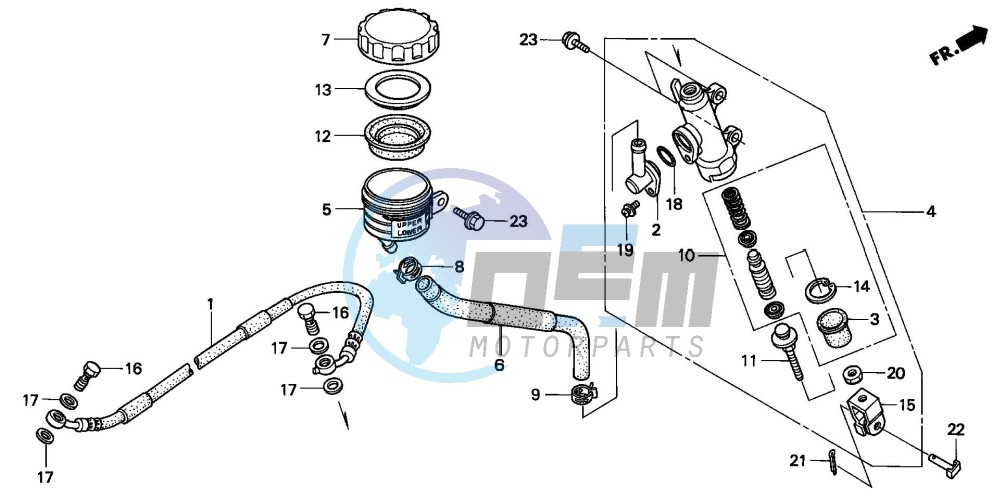 REAR BRAKE MASTER CYLINDER