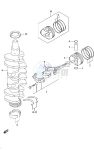 DF 90A drawing Crankshaft